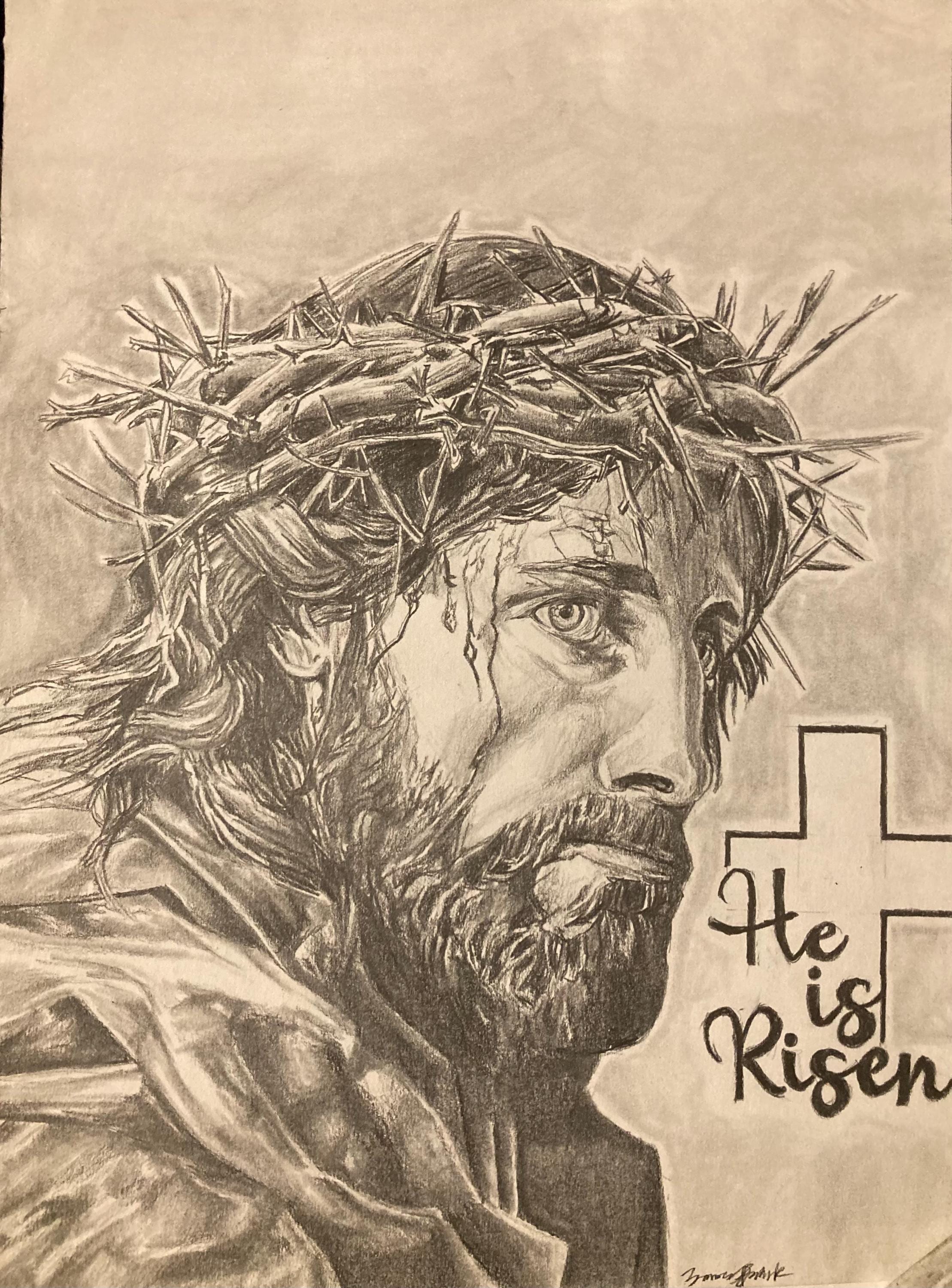 Realistic Pencil Drawing of Jesus | Fine Art Print | Christian Wall Art ...