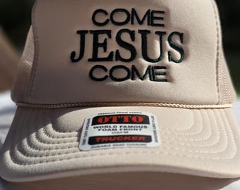 Gorra cristiana bordada, gorra Otto, gorra de espuma, gorra religiosa, regalo cristiano para hombres y mujeres, gorra de camionero de espuma, gorra de Jesús, gorra de malla