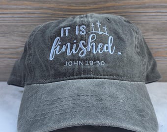 Gorra cristiana bordada, versículo bíblico, gorra estilo "papá", gorra religiosa, regalos cristianos para hombres y mujeres, regalos religiosos, gorras cristianas de Jesús