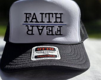 Gorra cristiana bordada, gorra Otto, gorra de espuma, gorra religiosa, regalo cristiano para hombres y mujeres, gorra de camionero de espuma, gorra de Jesús, gorra de malla