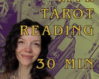 30 Minute Live Tarot Reading, 5 questions Personalized Guidance - Love, Career, Life