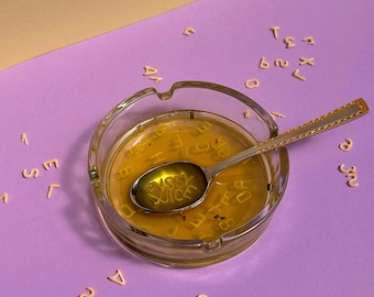 Cenicero Pussy Juice, bandeja de basura, sopa | Decoración, idea de regalo moderna, hecho a mano, llamativo, retro, diseño, arte, objeto de arte