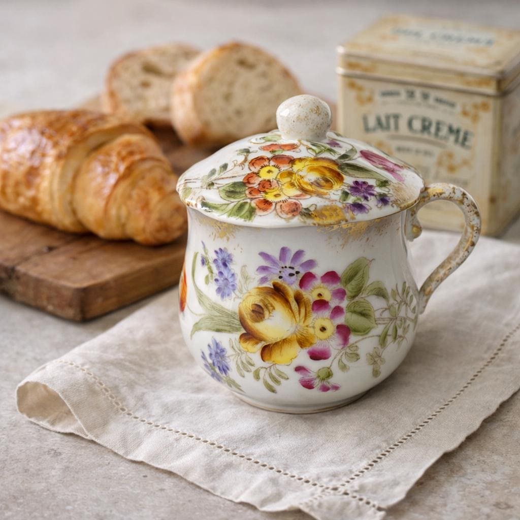 Plat à Hors-d'œuvre En Porcelaine CFH-GDM France (Blanc, Fabrication Française, Occasion)