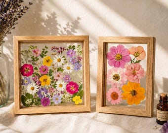 Personalized Birth Flower Frame Custom Family Bouquet Wall Art Meaningful Birthday Gift for Mom Grandma Unique Women Garden Keepsake Art