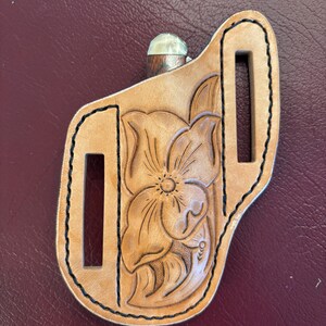 Leather Pocket Knife Belt Sheath