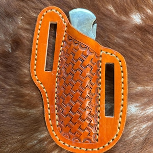 Hand Made Leather Pocket Knife Sheath