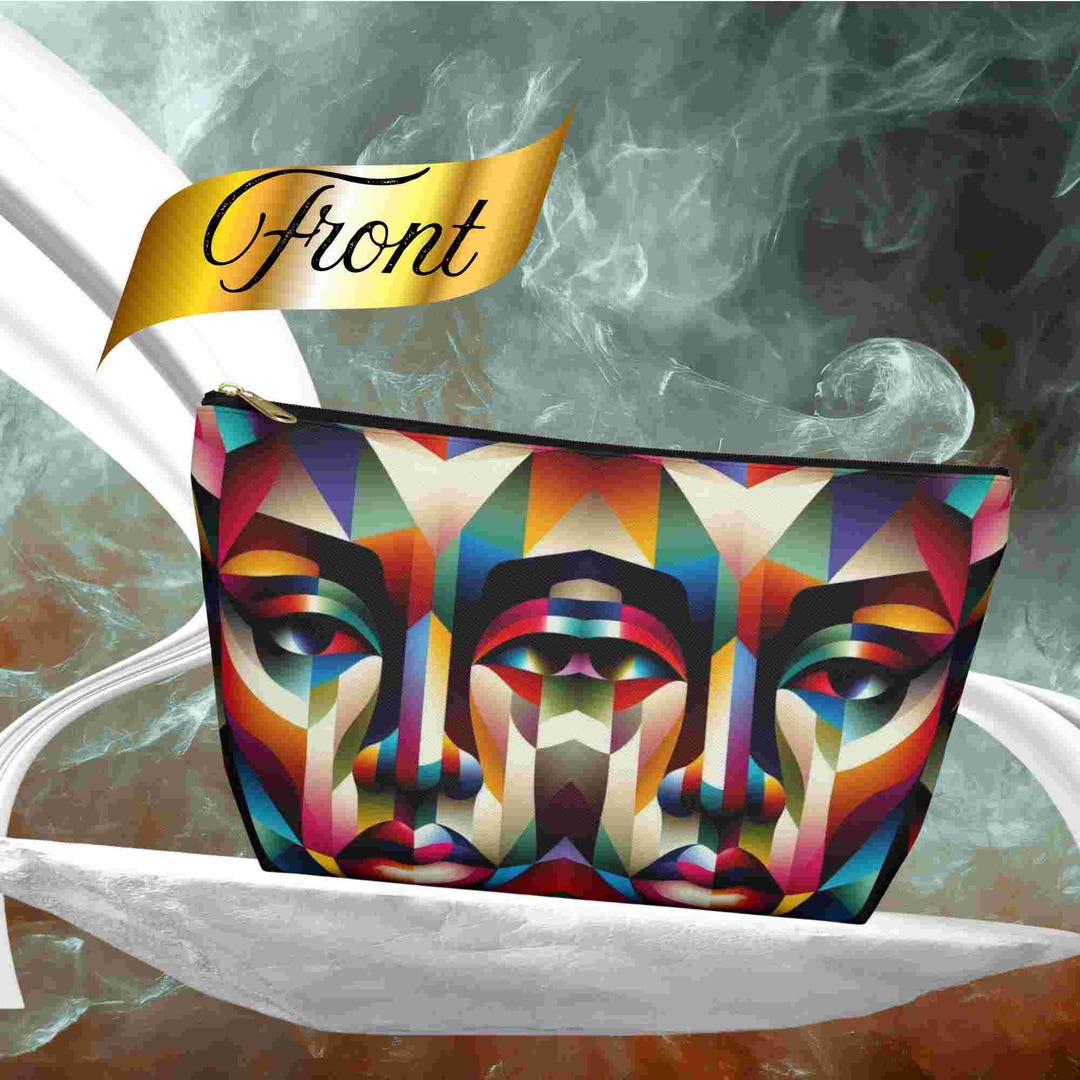 Abyss Reflections Makeup Bag Afro-art Bold Beauty Pouch - Etsy