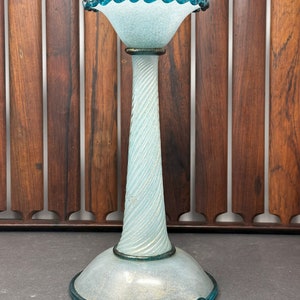 FINEST 30s-40s Barovier & Toso Murano Pulegoso Glass Candlestick Lamp Novecento BEST OFFER Venini Scarpa Era