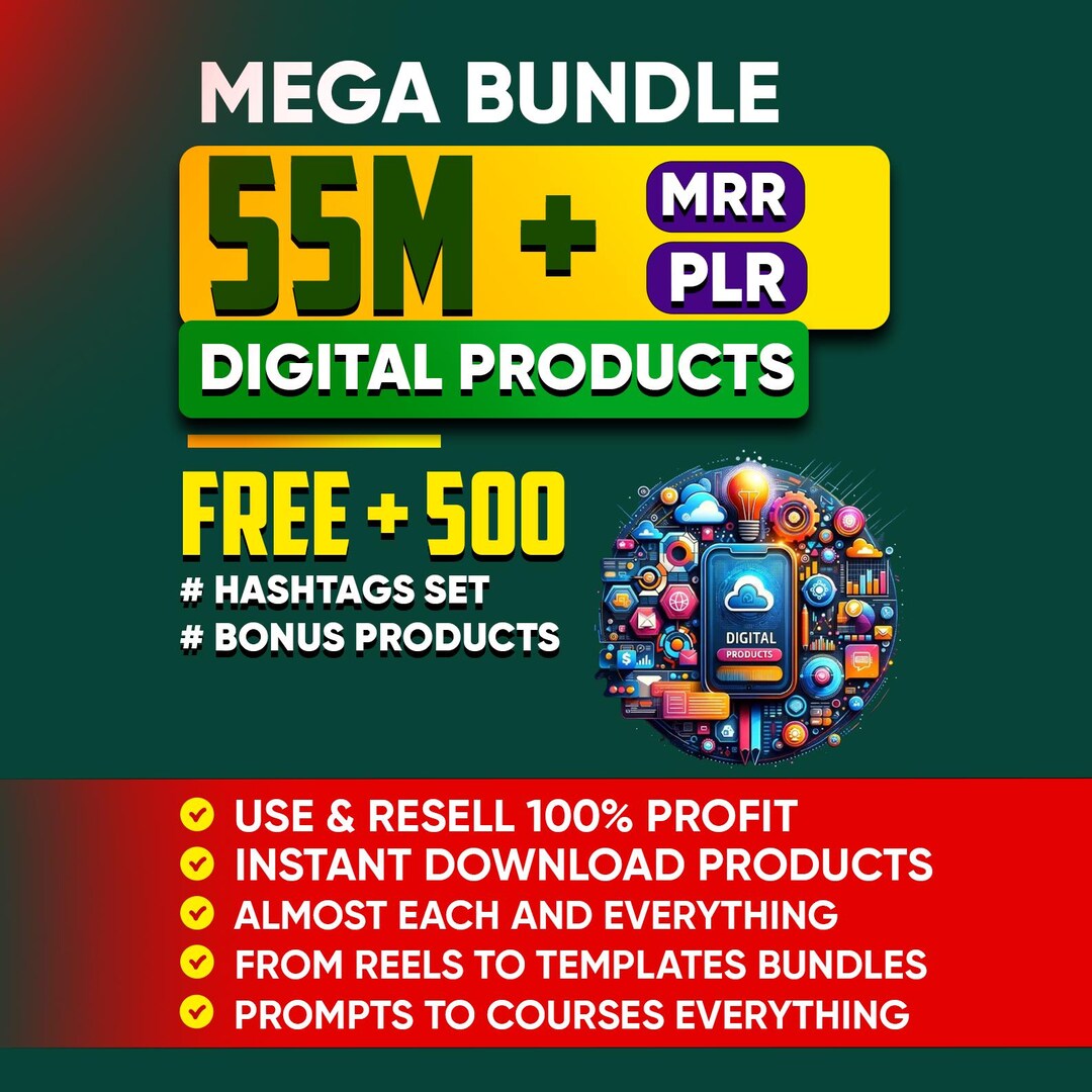 55 Million Mega PLR MRR Bundle for Passive Income | Master Resell ...
