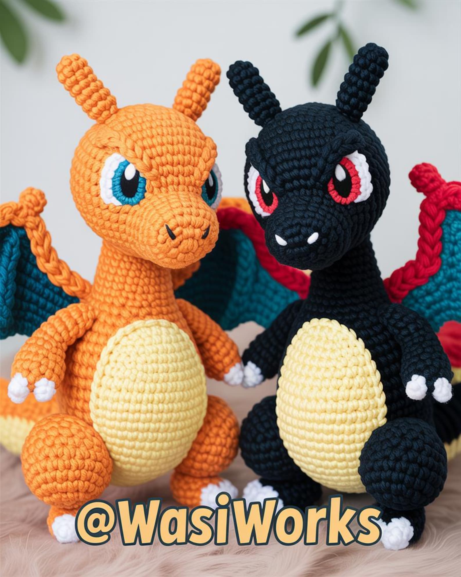 Charizard Pattern Charizard Crochet Pattern | Geeky Nursery Decor | Easy Pokemon Dragon ...