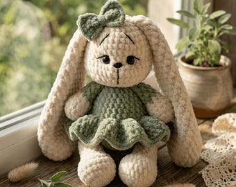 Cute Bunny Crochet Pattern | Amigurumi Rabbit Pattern Toys | Easter Bunny Plush | Stuffed Animal Guide | Instant PDF Download