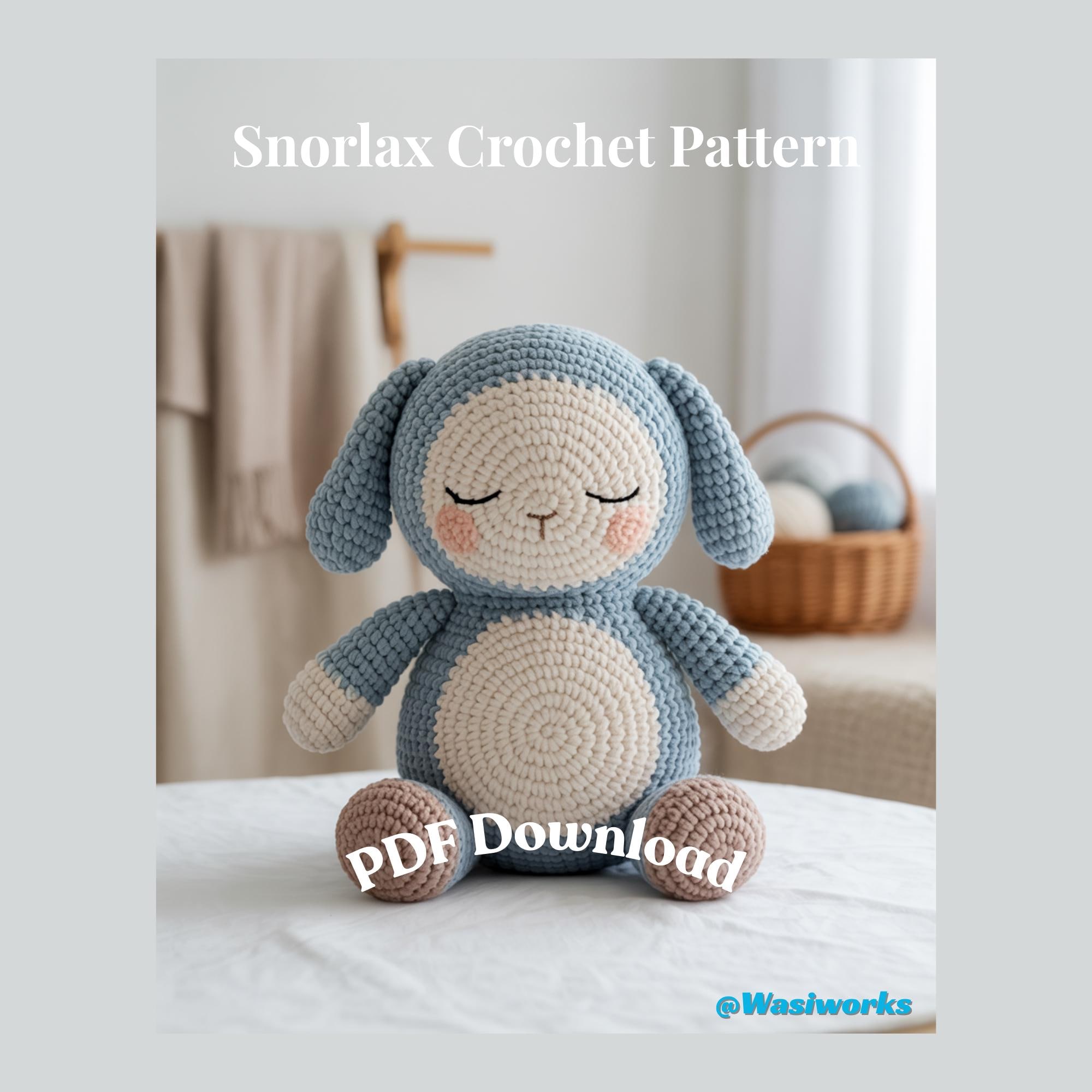 30 Snorlax Crochet Patterns for Giant Plushies, Tiny Amigurumi, and Cozy Handmade Gifts 14 Snorlax Crochet Pattern PDF, Pokemon Crochet Amigurumi Plushie