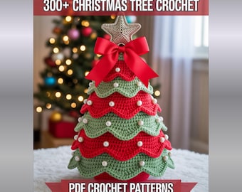 300+ Christmas Tree Crochet Ruffled Patterns Mega Bundle | Vintage Wearables, Amigurumi, Home Decoration, Bags + More | Instant PDF Download