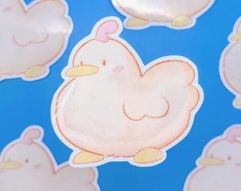 Cozy Farm Chicken Sticker - Stardew Valley Inspired - Vinyl Handcut Sticker