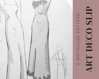 Ruby Art Deco Slip - sewing pattern