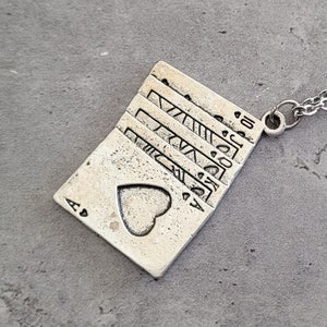 Collier à pendentif Poker Cards