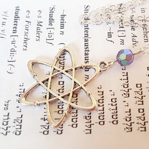 Alchemie Steampunk Molecule Charme Anhänger Halskette
