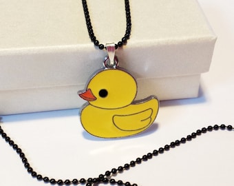 yellow bath duck Necklace