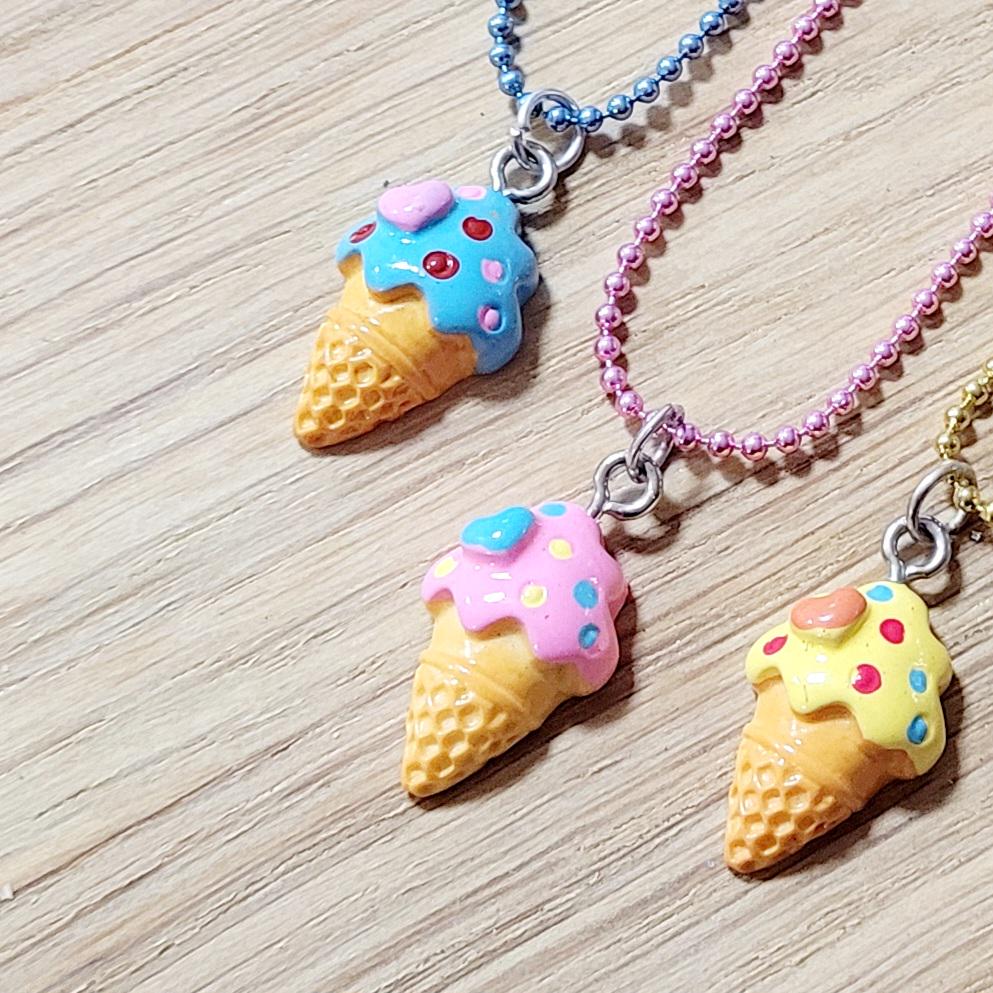 ネックレス・ペンダント Whisper Melt Ice Cream Necklace Buy Ice Cream Cone Necklace Online in India - Etsy
