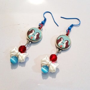 Arctic Love - Gothic Steampunk penguins Dangle Drop Earrings