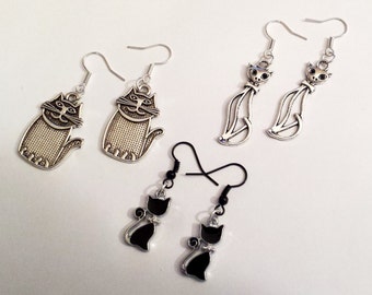 Kitty Cat love dangle earrings - #2