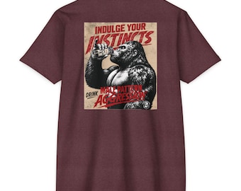 Male Pattern Aggression  "Indulge Your Instincts"  T-shirt | MPA chest logo