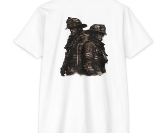 Firefighter Portrait T-Shirt | Firemen Back Graphic