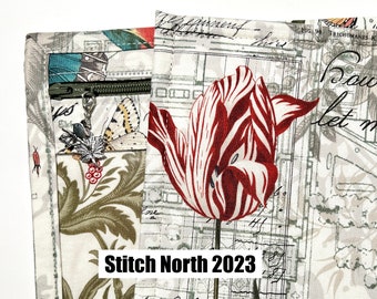 Stitch North 2023 Exclusive Project Bag - Vinyl Front Cross Stitch Bag