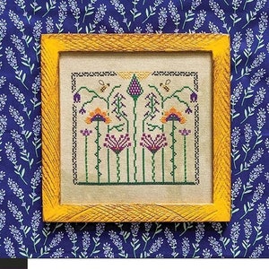 Admiration - Broderie ombrée | Grille de broderie au point de croix