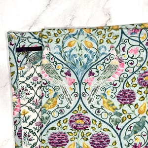 Cross Stitch Project Bag: Vinyl Front - William Morris Birds & Flowers