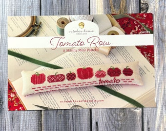 Tomato Row - October House Fiber Arts | Cross Stitch Pattern Chart