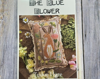 Tudor Hare - The Blue Flower | Cross Stitch Pattern Chart