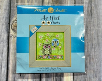 Spring Owls - Mill Hill Kit | Cross Stitch Kit