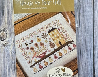 House on Pear Hill - Blueberry Ridge Design | Cross Stitch Pattern Chart