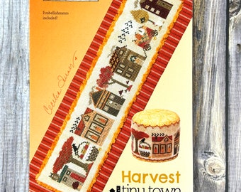 Harvest Tiny Town - Heart in Hand with embellishments | Cross Stitch Pattern Chart