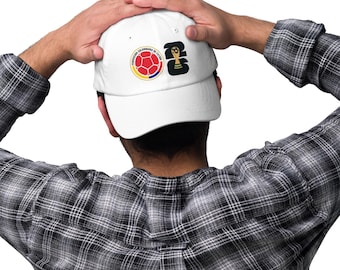 Sombrero de Fútbol Colombia / Fútbol Colombiano / Mundial 2026 Fan Cap / Sombrero de Papá Unisex