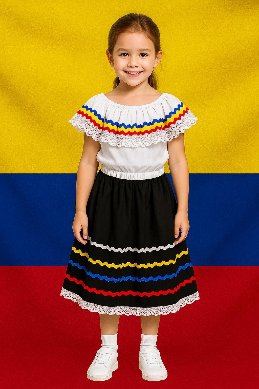 Colombian Cumbia Dress Girls