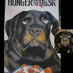 Custom Portrait on a Comic Book