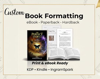 Serviço personalizado de formatação de livros para KDP Kindle e IngramSpark (impressão e layout de e-books).