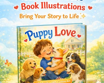 Custom Children's Book Illustrations | KDP Ready Storybook Art (Digital Product)