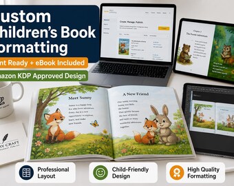Custom Children's Book Formatting | Print Ready eBook Publishing Service