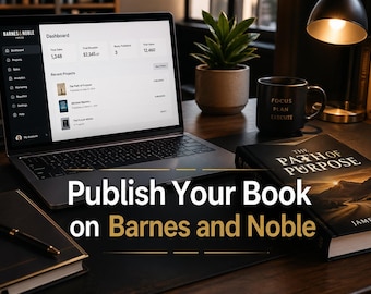Publique seu livro na Barnes & Noble: Configuração para eBooks, livros de bolso e capa dura.