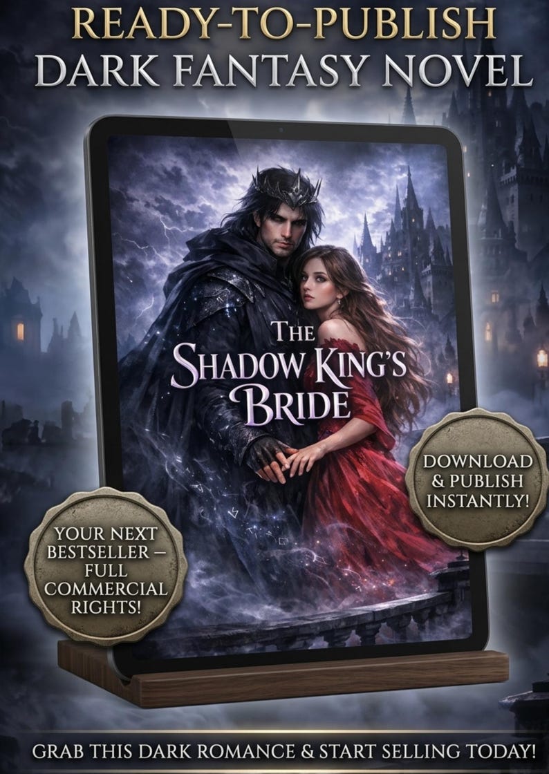 Romance de fantasia sombria – A Noiva do Rei das Sombras, Amor Gótico Proibido (PDF + EPUB) imagem 3
