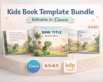 Kids Book Template | 8.5x8.5 Storybook Layout (Digital Download)