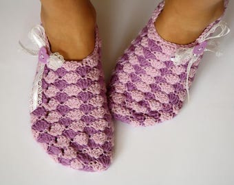 Women’s Slippers Crochet Pattern – PDF Ladies House Shoes Pattern, Easy Crochet Slipper Tutorial, Sizes UK 3.5–12, Cozy Home Shoes Pattern
