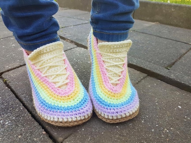sneaker slippers pattern

crochet sneaker pattern

slipper crochet pattern

rainbow slippers crochet

crochet shoes pattern

house shoes crochet

adult slippers pattern

crochet booties PDF

chunky yarn slippers

comfy slipper pattern

crochet pattern PDF

DIY crochet slippers

cozy footwear crochet

beginner crochet pattern

colorful sneakers crochet

handmade slippers pattern

crochet gift idea

crochet footwear tutorial

sneaker style slippers

rainbow crochet pattern