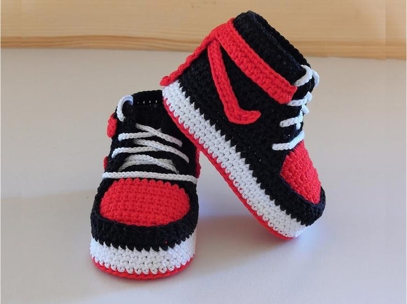 Baby Basketball Sneakers Crochet Pattern PDF | Baby Booties 3–6 Months ...