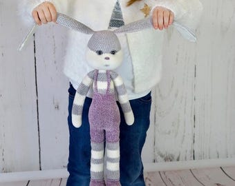 Crochet Bunny Pattern PDF | Amigurumi Rabbit Doll | Handmade Plush Toy