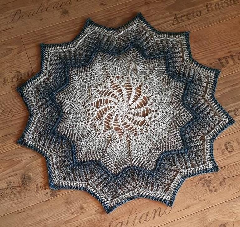 30 Mandala Blanket Crochet Patterns for Round, Square, and Star-Inspired Throws 25 Star Mira Mandala Star Blanket Pattern