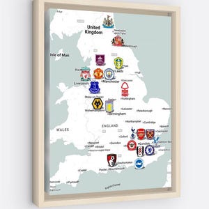 English Premier League Team Map 2025-26